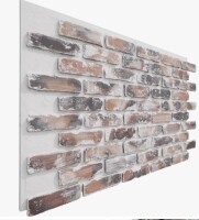 Ekena Millwork EverStone Aged Brick Faux Brick Panel, 46 7/8"W x 27"H x 1 1/4"D 6 Panel Box New in Box $299