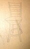Flash Furniture Liesel Commercial Grade Wooden Classic Ladderback Swivel Counter Height Barstool with Solid Wood Seat, Gray Wash Walnut New in Box $299 - 2