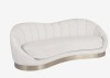 Meridian Furniture Shelly Velvet Sofa in Cream New in Box $2999
