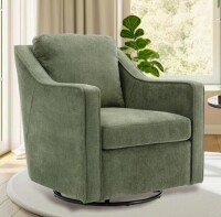 Wade Logan Upholstered Swivel Accent Chair, 360&deg; Swivel Lounge Chair with Removable Cushions, Textured Fabric, Modern Armchair for Living Room, Bedroom & Reading Nook New in Box $799