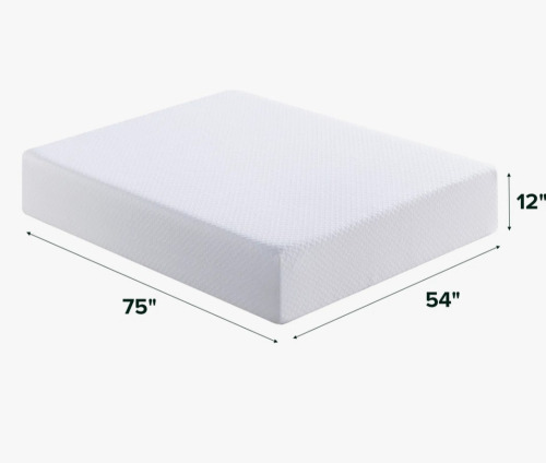 Sleep By Wayfair 12" Medium Gel Memory Foam Mattress Full Size New in Box $599