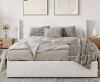 Latitude Run Braya Full Size Hydraulic Lift Up Storage Upholstered Platform Bed in White New in Box $799