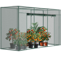 ShangQuan WuLiu Crop Cage for Garden Plant, Raised Garden Bed Cover with Frame and Zippered Door for Outdoor Plants, 300cm x 100cm x 180cm New In Box $199