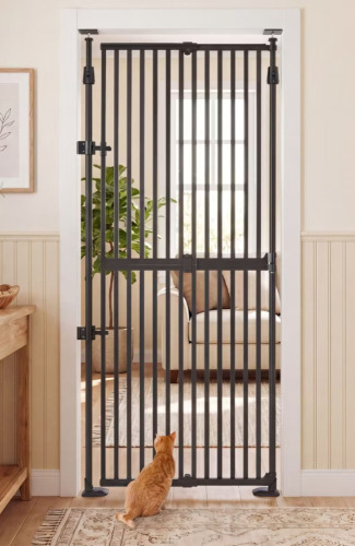 unipaws Upgraded Extra Tall Cat Gate, 21"-34"W, 75"H New In Box $299