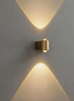 Wrought Studio&trade; Modern Solid Brass Up and Down Wall Sconce, Minimalist Decorative Lighting for Hallway, Bedroom, and Living Room / mini black pendant light Shelf Pull Assorted $199