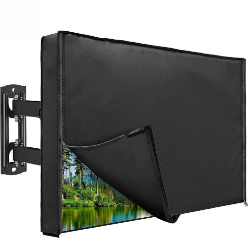HOMEYA 30-32 Inch Outdoor TV Cover, 600D Heavy Duty, Outside Television Cover For LED, LCD, OLED Tvs, 4 Season Weatherproof Screen Protector With Waterproof Zipper & Remote Control Pocket New In Box $89