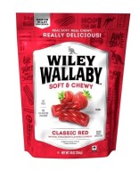Wiley Wallaby Classic Red Licorice - 10 oz / 4Sisters Chelsea Cheese Flavored White Rice - 8.5 oz: Non-GMO, No Artificial Flavor / Assorted