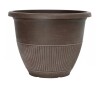 Southern Patio 12 in. Rene Bark Brush Plastic Planter New $39