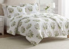 Martha Stewart Eloise Floral Grey 3-Piece King Duvet Set $299