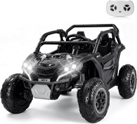 Firstness 24V Ride on Toy 800W Electric Remote Control Ride on Cars for Kids 2-Seater Riding Cars for Kids Ages 3-8, 3 Speed Mode, Music, LED Light, Off-Road UTV Ride on Truck for Boys & Girls, Black New In Box $399