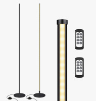 Wade Logan&reg; Hedden 58" Dimmable LED Corner Floor Lamps with Remote Control (Set of 2) New In Box $299