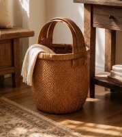 Lily's Living Approx. 25 Inches High Vintage Willow Basket $299