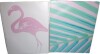 Ivy Bronx Neon Flamingo Palm Leaf Print 2 pc Canvas Wall Art by House of Lulu, 16" x 20" New $199 - 2