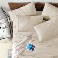 Swift Home Queen Ultra-Soft Brushed Microfiber 6-Piece Bed Sheet Sets, Extremely Durable - Easy Fit - Wrinkle Resistant - (Includes 2 Bonus Pillowcases), Queen, Cream New In Box $79
