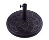Outsunny 21.5 in. Round Resin Patio Umbrella Base with Beautiful Decorative Pattern & Easy Setup in Bronze $89