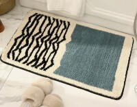 Wrought Studio&trade; Soft and Microfiber Bathroom Rug, Non-Slip Absorbent Bath Rug Machine Washable, 18" x 24" / LSLJS Bathroom Rug Super Absorbent Soft Bathroom Rug Quick Dry Non-Slip Bath Mat Thicked Washable for Bathroom Floor Tub Shower Home Decor, 36" x 3