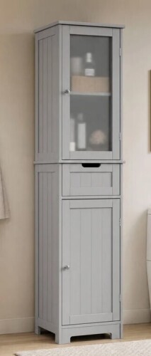 Highland Dunes Olvera Linen Cabinet New In Box $399