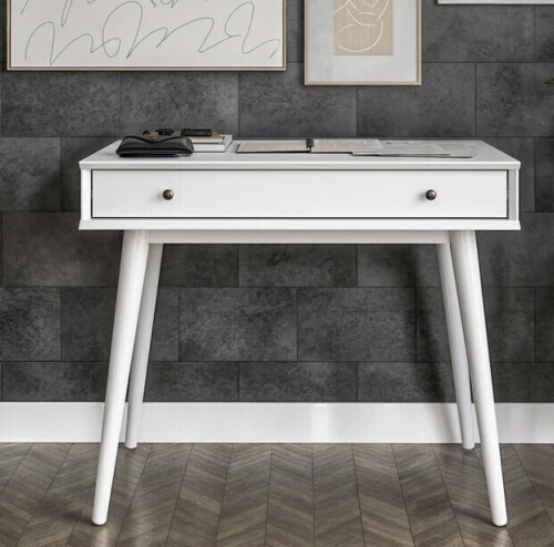 George Oliver Ashlie Writing Desk in White New in Box $599
