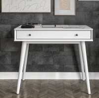 George Oliver Ashlie Writing Desk in White New in Box $599