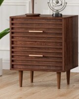 Ivy Bronx Jamyira 2-Drawer Manufactured Wood Nightstand New in Box $499