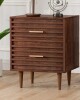Ivy Bronx Jamyira 2-Drawer Manufactured Wood Nightstand New in Box $499
