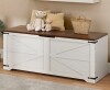Gracie Oaks Farmhouse Storage Trunk Organizer Chest Bench Trunk With 2 Safety Hinges New in Box $299