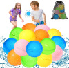 SOPPYCID 15PCS Reusable Water Balloons, Magnetic Self Sealing Quick Fill Water Balloons, Latex-Free Silicone Water Balloons, No Pick Up After Water Fight Games, Summer Toys for Kids and Adults New In Box