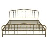 Novogratz Bushwick Metal Bed, King, Gold, New in Box $399