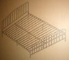Novogratz Bushwick Metal Bed, King, Gold, New in Box $399 - 2