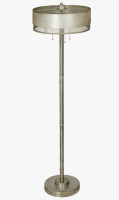 Latitude Run&reg; 62"H Flodie Aged Silver-Finish Metal Floor Lamp $299