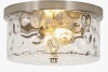 Breakwater Bay Alixandra 2-Light Flush Mount Ceiling Light With Clear Hammered Glass / Bay Isle Home&trade; Tamoa 12&rdquo; Rattan Flush Mount New In Box Assorted $299