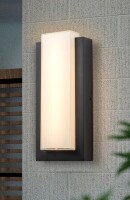 C Cattleya 14.25-in H Matte Black Hardwired Integrated LED Outdoor Wall Light New In Box $199