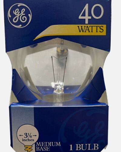 GE 40W 410 Lumens 3 1/8 Inch Warm Look Medium Base Vanity Light Bulb New In Box
