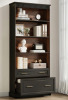 Lark Manor Bookcase With File Cabinet Drawers $399