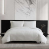 Vera Wang - King Duvet Cover Set, Soft Cotton Bedding with Matching Pillowcases, Button Closure & Inner Corner Ties, 3 Piece Bed Set (Bark White) New $199