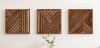 Latitude Run&reg; 12" Three-Piece Wood Wall Art Set New In Box $299