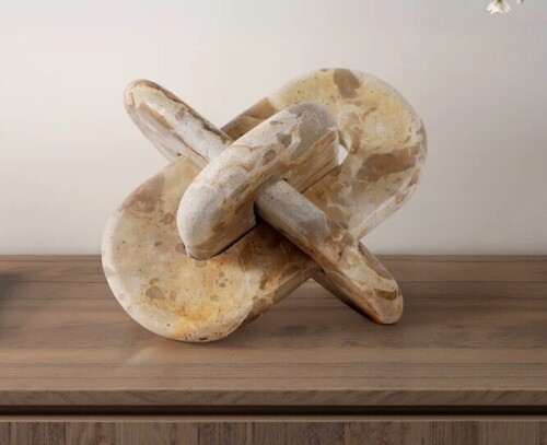 Brayden Studio&reg; 9X9" Rounded Marble Knot New In Box $299
