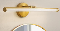 Mercer41 22'' Dimmable LED Vanity Light with 330&deg; Rotatable Arm New In Box $199