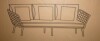 MODWAY Stance Aluminum Outdoor Sofa in Gray with White Cushions New in Box $1299 - 2