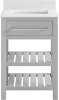 DHP Camden 24" Bathroom Vanity, Gray with Silver Towel Rack New In Box $399