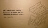 DHP Camden 24" Bathroom Vanity, Gray with Silver Towel Rack New In Box $399 - 2
