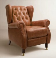 Birch Lane Winthrop Genuine Leather Recliner New in Box $1299