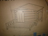 Archie & Oscar Large Wooden Dog House with Terrace and Waterproof Roof, Ideal for Small and Medium Dogs $299 - 2