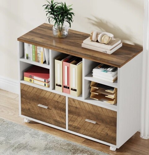 Inbox Zero Maidel 39.37'' Wide 2 -Drawer Mobile File Cabinet New in Box $399