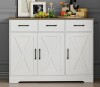 Laurel Foundry Tahara 42.5" Wide 3 Drawer Sideboard in White New in Box $499