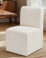 Hokku Designs Upholstered Accent Chair with Casters New in Box $399
