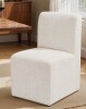 Hokku Designs Upholstered Accent Chair with Casters New in Box $399