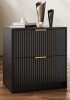 Latitude Run Nightstand With 2 Drawers in Black New in Box $299