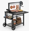 Captiva Designs Argentine Santa Maria 28" Charcoal & Wood Bbq Grill With Foldable Side Table New in Box $799