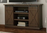 Three Posts Lorraine TV Stand with Sliding Barn Doors New in Box $699